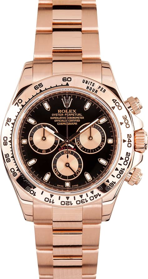 rolex black gold daytona|rolex daytona rose gold price.